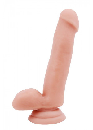 Телесный фаллоимитатор-реалистик Dual Density Dildo - 18 см.