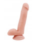 Телесный фаллоимитатор-реалистик Dual Density Dildo - 18 см.