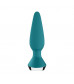 Бирюзовая анальная пробка с вибрацией Satisfyer Plug-ilicious 1 - 13,5 см.