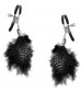 Металлические зажимы для сосков с пёрышками Feather Nipple Clamps