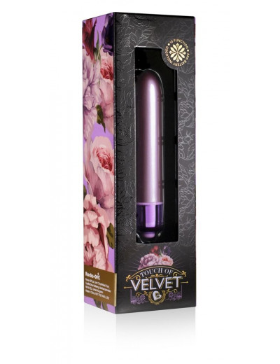 Сиреневый мини-вибратор Touch of Velvet - 10,3 см.
