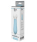 Голубой силиконовый мини-вибромассажер DIAMOND BABY BOO - 12 см.