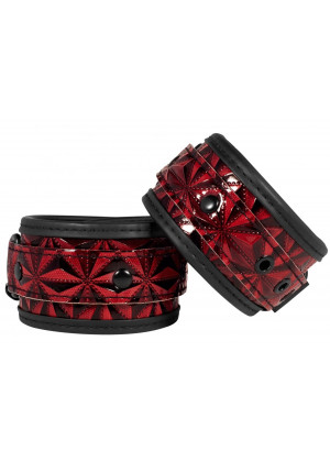 Красно-черные наручники Luxury Hand Cuffs