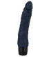 Черный вибратор-реалистик Vibra Lotus Penis - 20 см.