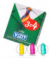 Цветные ароматизированные презервативы VIZIT Color - 3 шт.