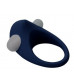 Гладкое синее эрекционное виброкольцо STIMU RING