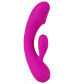 Лиловый вибратор-кролик Super Soft Silicone Rabbit Vibrator - 17,7 см.