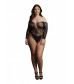 Эффектное боди Wonder Rhinestone Bodysuit с длинным рукавом