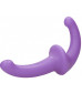 Фиолетовый безремневой страпон Silicone Strapless Strapon