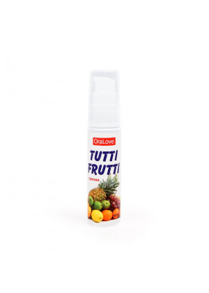 Гель-смазка Tutti-frutti со вкусом тропических фруктов - 30 гр.