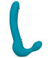 Бирюзовый безремневой страпон Luna Strapless Silicone Dildo - 22,86 см.