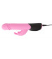 Розовый вибратор-кролик Thrusting Rabbit - 25 см.