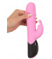 Розовый вибратор-кролик Thrusting Rabbit - 25 см.