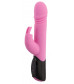 Розовый вибратор-кролик Thrusting Rabbit - 25 см.