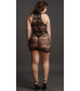 Мини-платье с кружевным рисунком Criss Cross Neck Mini Dress