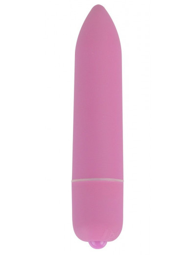 Розовая удлинённая вибропуля Power Bullet Pink - 8,3 см.
