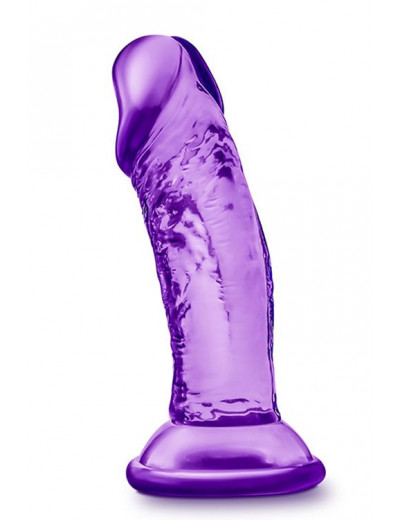 Фиолетовый фаллоимитатор на присоске SWEET N SMALL 4INCH DILDO - 11,4 см.