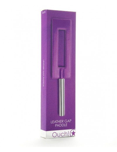 Фиолетовая шлёпалка Leather Gap Paddle - 35 см.