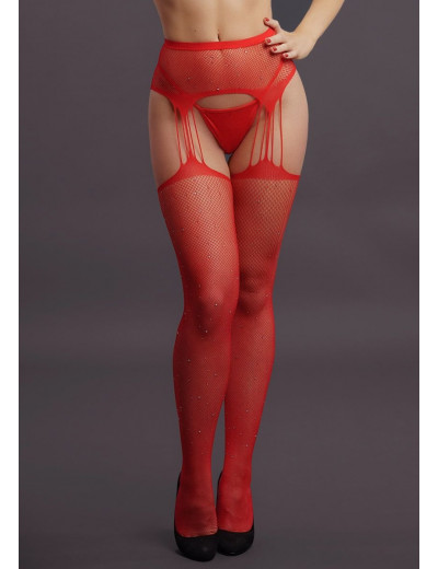 Пикантные чулки Suspender Rhinestone Pantyhose
