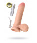 Реалистичный вибратор TOYFA RealStick Elite Vibro - 20 см.