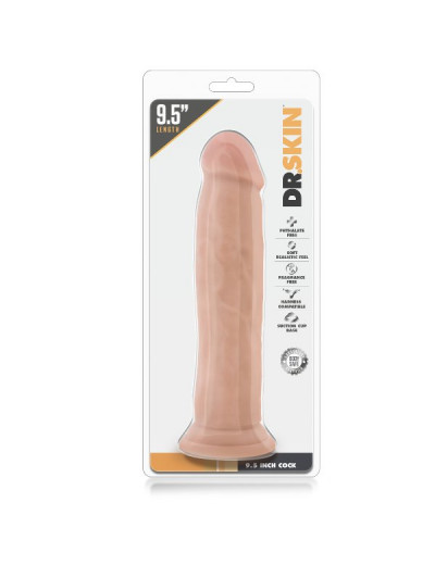 Телесный фаллоимитатор 9.5 Inch Cock - 24,1 см.