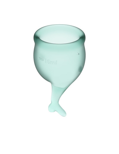 Набор темно-зеленых менструальных чаш Feel secure Menstrual Cup