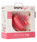 Розовое гладкое виброяйцо Vibrating Egg - 8 см.