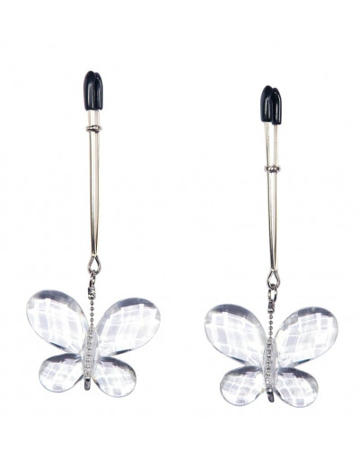 Зажимы для сосков с подвесками-бабочками Butterfly Clamps