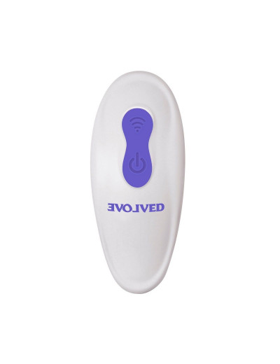 Фиолетовый гибкий вибростимулятор с пультом ДУ Anywhere Vibe
