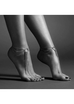 Серебристые браслеты на ноги Magnifique Feet Chain