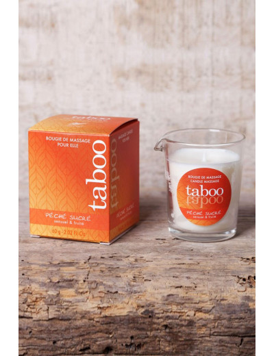 Массажное аромамасло с афродизиаками для женщин RUF Taboo Peche sucre - 60 гр.