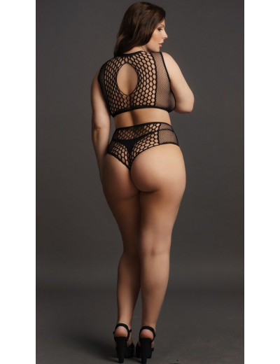 Эротический комплект Duo Net Key-Hole Bra Set