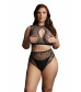 Эротический комплект Duo Net Key-Hole Bra Set