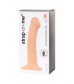 Телесный фаллос на присоске Silicone Bendable Dildo M - 18 см.
