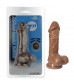 Коричневый фаллоимитатор 7 inch Realistic Cock - 18 см.