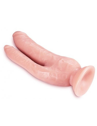 Телесный фаллоимитатор 8 Inch DP Cock - 20,32 см.