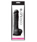 Черный фаллоимитатор Pleasures 5  Dildo - 17,8 см.
