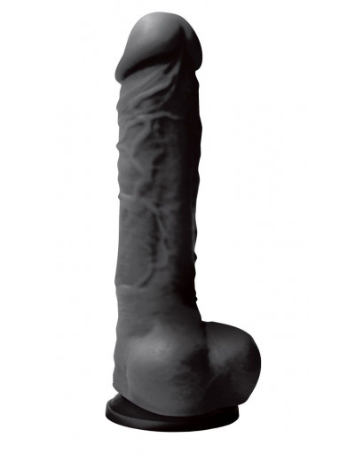 Черный фаллоимитатор Pleasures 5  Dildo - 17,8 см.