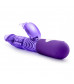 Фиолетовый вибратор с клиторальной стимуляцией Luxe Rabbit 2 - 26 см.