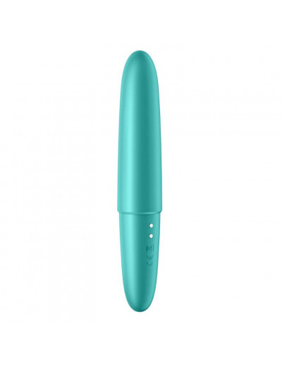 Бирюзовый мини-вибратор Ultra Power Bullet 6