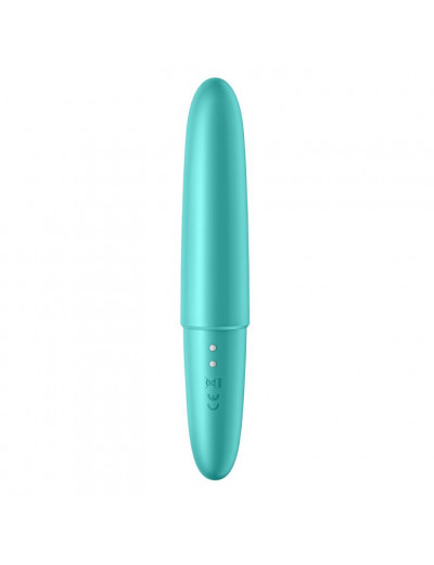 Бирюзовый мини-вибратор Ultra Power Bullet 6