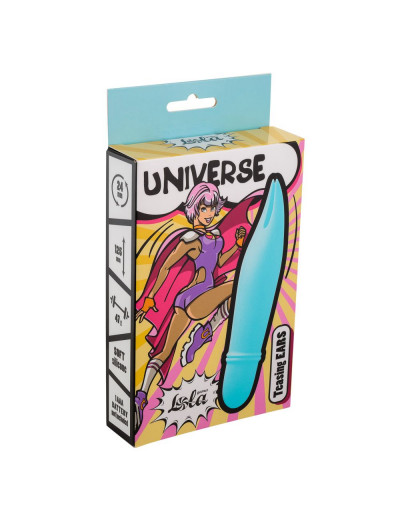 Голубой мини-вибратор Universe Teasing Ears - 12,5 см.