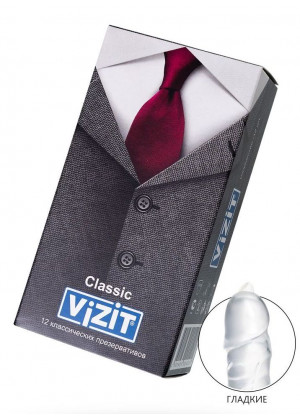 Классические презервативы VIZIT Classic - 12 шт.