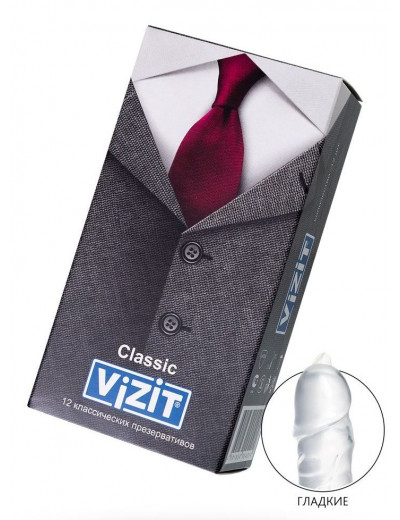 Классические презервативы VIZIT Classic - 12 шт.