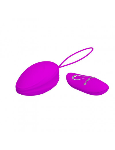 Лиловое виброяйцо Hyper EGG с пультом ДУ и силиконовой оболочкой