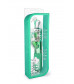 Зелёный вибромассажер с клиторальной стимуляцией Emerald G Rabbit - 26 см.