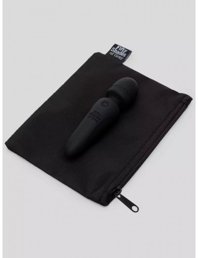 Черный мини-wand Sensation Rechargeable Mini Wand Vibrator - 10,1 см.