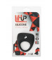 Чёрное эрекционное кольцо LIT-UP SILICONE STIMU RING 7