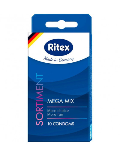 Микс презервативов RITEX SORTIMENT - 10 шт.