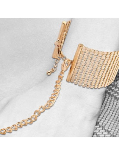 Дизайнерские золотистые наручники Desir Metallique Handcuffs Bijoux